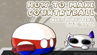 How to make countryball  Needle felting tutorial [upl. by Manbahs874]