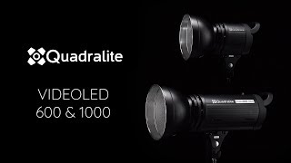 Quadralite VideoLED 600 amp 1000  comprehensive LED lights with Bowens mount [upl. by Hgielrebmik]