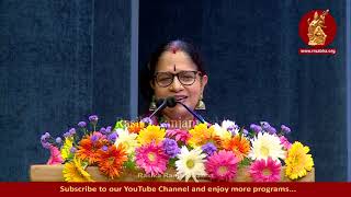 Acceptance speech for the quotNritya Kala Ratnaquot by Smt Lakshmi Ramaswamy Bharathanatyam Dance Guru [upl. by Akined]