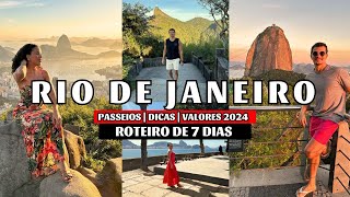 O QUE FAZER NO RIO DE JANEIRO 2024  ROTEIRO DE 7 DIAS COM PREÇO  MELHORES PASSEIOS RESTAURANTE [upl. by Atilek]