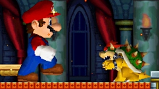 New Super Mario Bros DS  All Bosses VS Mega Mushroom [upl. by Eneloc]