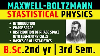 MaxwellBoltzmann Statistical Physics  INTRODUCTION  BSc2nd yr  3rd Sem  Lecture  1 [upl. by Cherish]