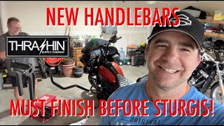 Installing Thrashin Supply Riser and Bars on my 2024 Road Glide for Sturgis [upl. by Rocher]