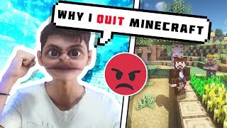 THE REAL REASON WHY DID I QUIT MY MINECRAFT SERIES 😡😡😢 [upl. by Bathulda]