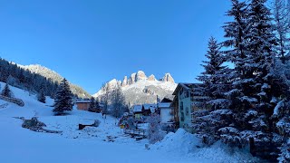 Inverno ad Alba di Canazei  Val di Fassa  Trentino [upl. by Atiuqcaj600]