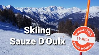 Skiing Sauze DOulx [upl. by Mariand]