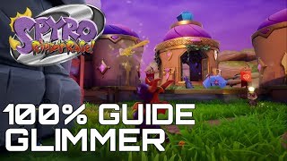 Spyro 2 Riptos Rage Reignited 100 Guide GLIMMER ALL ORBS GEMS [upl. by Aihsiyt]