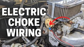 Electric Choke Wiring Weber 3236  Mazda B2000 B2200 [upl. by Nilpik]