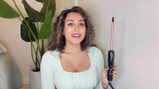 How to use “Thin Curling Wand” for super cute tight curls [upl. by Volin577]