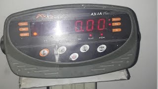 300kg 10g weighing scale calibration  Axis AX1A Plus Calibration [upl. by Elocal]