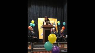 Kristin Rocha celebrates World Read Aloud Day [upl. by Fabrianna402]