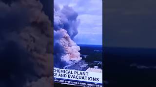 Biolab chemical Fire Conyers Georgiashortsvideo georgia shortsfeed [upl. by Wendolyn]