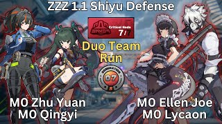 ZZZ 11 Shiyu Defense Critical Node 7 S Rank Zhu YuanQingyi amp Ellen JoeLycaon Zenless Zone Zero [upl. by Anderer]