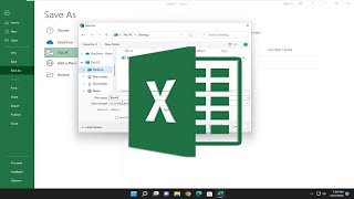 How To Save Your Document on Microsoft Excel [upl. by Atoked]