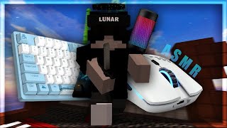 Thocky Keyboard  Mouse Sounds ASMR Handcam  Sweaty Hypixel Bedwars [upl. by Flinn]