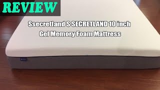 Ssecretland S SECRETLAND 10 inch Gel Memory Foam Mattress  Review 2022 [upl. by Okajima]