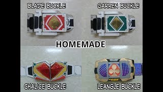 Homemade Kamen rider BLADE series  BLADE GARREN CHALICE LEANGLE henshin belt [upl. by Eednyl]