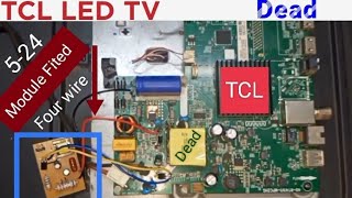 524v universal power module how to install TCL 32 LED TV no Power repair [upl. by Ranip]