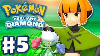 Gym Leader Gardenia  Pokemon Brilliant Diamond and Shining Pearl  Gameplay Walkthrough Part 5 [upl. by Terr89]