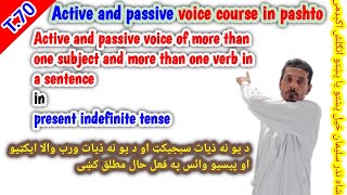 Active and passive voice of more than one subject and more than one verb in a sentence in P I T [upl. by Asaert642]