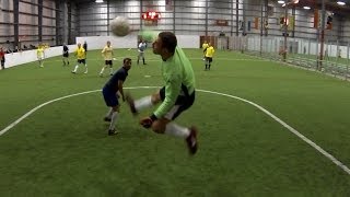 Indoor Soccer Keeper Saves  572014 [upl. by Tica]