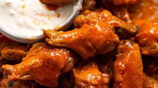 Baked Buffalo Wings  CRAZY CRISPY [upl. by Imaj]