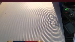 Physics wave ripple tank experiment interference [upl. by Nnyl]