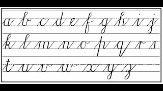 How to write Cursive step by step [upl. by Parcel]