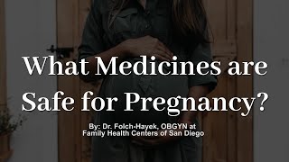 All You Need to Know About Safe Medications During Pregnancy [upl. by Pitts170]