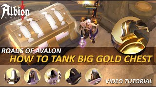 HOW TO TANK BIG GOLD CHEST IN AVALONIAN ROADS  83 MACE GIVEAWAY  VIDEO TUTORIAL  ALBION ONLINE [upl. by Egerton]