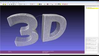 How to create a voronoi wireframe from a 3D model using MeshLab [upl. by Baler]