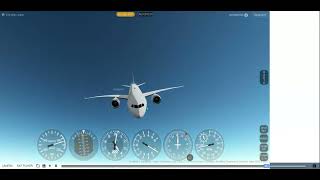 Trying a VERTICAL TAKEOFF with a B787 in GeoFS TURN ON CAPTIONS [upl. by Ecinev910]