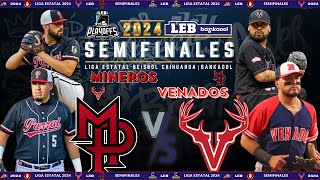 LIGA ESTATAL DE BÉISBOL chihuahua 2024  SEMIFINAL  JUEGO 7  Venados Madera VS Mineros Parral [upl. by Siroval795]