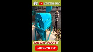 Profitable Small Industry Cocopeat coir Business Cocopeat making machine shorts [upl. by Reede]