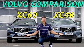 Volvo XC40 vs Volvo XC60 comparison REVIEW  which is the best Volvo SUV [upl. by Aspa364]