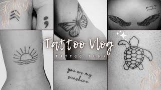 Tattoo Vlog  Tattoo Tour [upl. by Llenol]