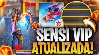 SENSI VIP ATUALIZADA🤪🔥 A MELHOR SENSIBILIDADE PARA SUBIR CAPA NA NOVA ATUALIZAÇÃO DO FREE FIRE [upl. by Akeirahs]