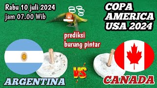 Argentina vs Canada  Semi final Copa America USA 2024  Prediksi burung pintar [upl. by Neeham]