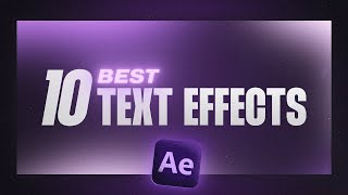 10 Text Animations You Need To Know After Effects Tutorial [upl. by Enived155]