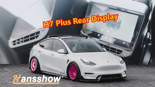 Tesla Model 3  Y Hansshow H7 Plus Rear Display Touch Screen Install for Intel Chip with ODB port [upl. by Loralie]