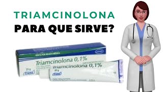 TRIAMCINONLONA que es y para que sirve la triamcinolona como usar triamcinolona crema [upl. by Maidel]