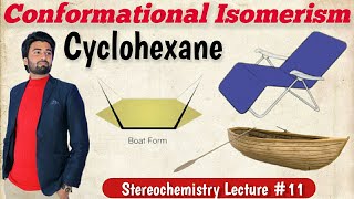 Conformational Analysis of Cyclohexane  Baeyers Strain Theory cyclohexane isomerism Confermers [upl. by Nosnehpets211]