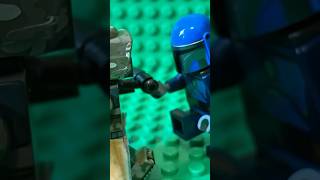 Mandalorian fight Lego Star Wars stop motion Clone Wars [upl. by Liddie]