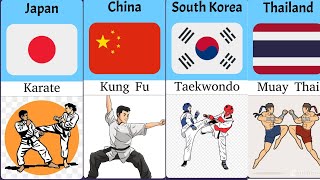 Martial Arts From Different Countries [upl. by Annabel458]