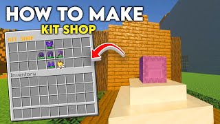 How to Make a Kit Shop in MInecraft Bedrock 120 [upl. by Mushro]