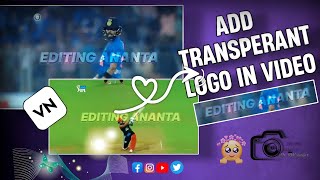 How To Make Your Own Transparent Logo In Vn App  Vn App Text Logo Tutorial  Add Logo To Your Video [upl. by Berck]