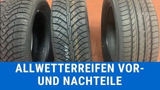 Allwetterreifen  Vergleich Sommerreifen Winterreifen  Vorteile Nachteile [upl. by Stockmon]