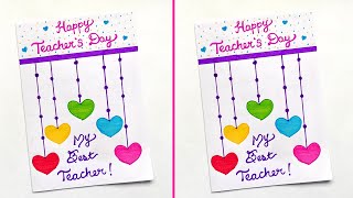 Easy and Simple Teachers day Card  Teachers day Greeting Card  How to make Teachers day Card Idea [upl. by Sproul]