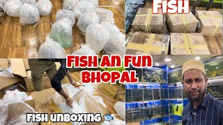 NEW FISH UNBOXING AT FISH AN FUN BHOPAL  A COMPLETE ✅ AQUARIUM STORE IN BHOPAL MP  RS PETS ZONE [upl. by Eenerb]