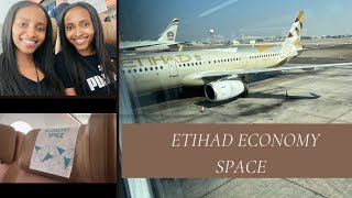 Etihad Economy Space Review  Boeing 787  Johannesburg to Abu Dhabi [upl. by Ahcirt]